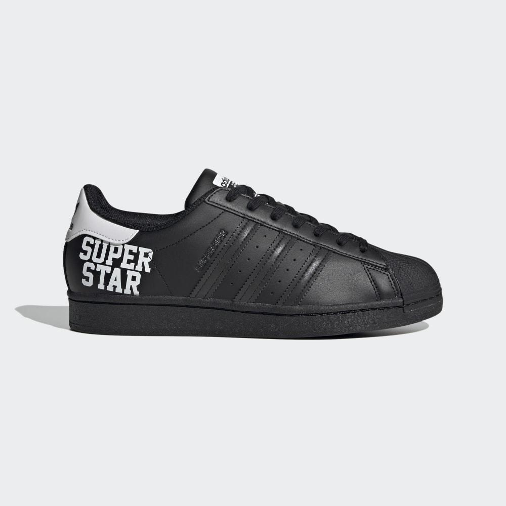 Adidas Men's Superstar Originals Shoes Black/White Ireland FV2814